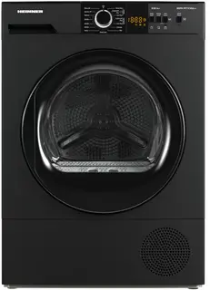 Heinner Wasdroger - Warmtepompdroger - 8 KG - 15 Programma's - LED Display - Trommelverlichting - Antraciet