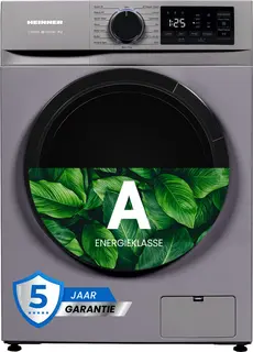 Heinner HWM-M914IVNSA+++ Slanke Wasmachine 9 kg – 1400 tpm – Energieklasse A – Digitaal display – 15 programma’s – Zilver – 5 Jaar Garantie