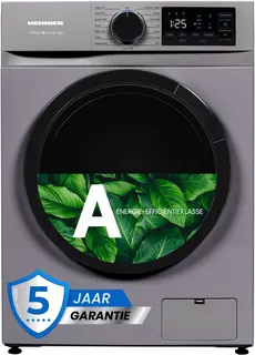 Heinner HWM-M814IVNSA+++ Slanke Wasmachine 8 kg – 15 programma’s – 1400 tpm – Energieklasse A – Inverter Motor – LED-Display – Kinderslot – Zilver – 5 Jaar Garantie