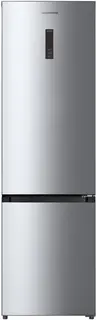 Heinner HCNF-HM377INVXC Koel-vriescombinatie 377 L – Full No Frost – Touchbediening met LED-display – Holiday-functie – Super-functie – RVS – 5 Jaar Garantie