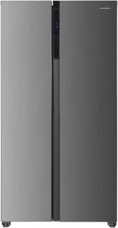 Heinner HSBS-HM532NFINVXD Amerikaanse Side-by-Side Koelkast – 532 L – Inverter No Frost – Smart Eco Functie – LED Touch Display – RVS – 5 Jaar Garantie
