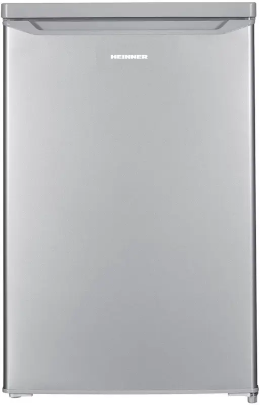 Heinner HF-HM109SE++ Tafelmodel Koelkast met Vriesvak 109 L – Energieklasse E – Instelbare Thermostaat – LED-verlichting – Omkeerbare Deur – Zilver – 5 Jaar Garantie