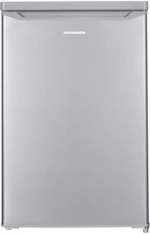 Heinner HF-HM127SE++ Tafelmodel Koelkast 127 L – Instelbare Thermostaat – LED-verlichting – Automatische Ontdooiing – Omkeerbare Deur – Zilver – 5 Jaar Garantie
