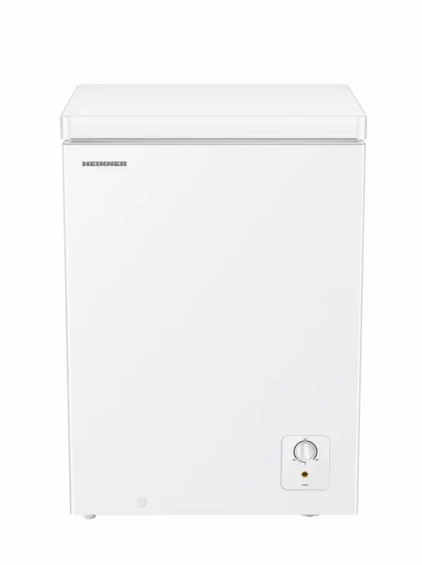 Heinner HCF-HS97E++ Vrieskist – 97 L – Energieklasse E – Geschikt tot -15°C Omgevingstemperatuur – Instelbare Thermostaat – Draadmand – Geïntegreerde Handgreep – Vriescapaciteit 4,4 kg/24u – Wit – 5 Jaar Garantie