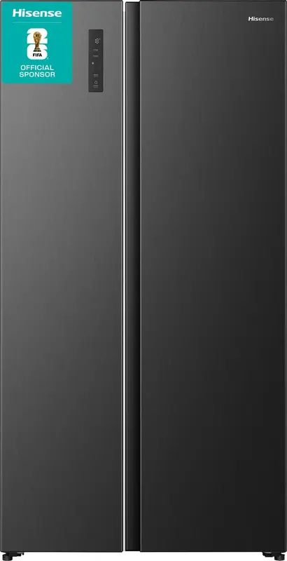 Hisense RS3P558NEFD - Amerikaanse koelkast - No-Frost - 178 cm hoog - 544 liter - Energielabel D - Invriesvermogen 12 kg/24u - Geluidsniveau 37 dB - LED Display - SuperCool - FastFreeze - Deuralarm - Inverter Compressor - Multi Airflow