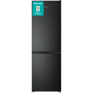 HISENSE RB3N300NEFA - Koel-vriescombinatie - breedte 59.5 cm - hoogte 187.3 cm - inhoud 304 l - NoFrost Koel-vriescombinatie Black steel look