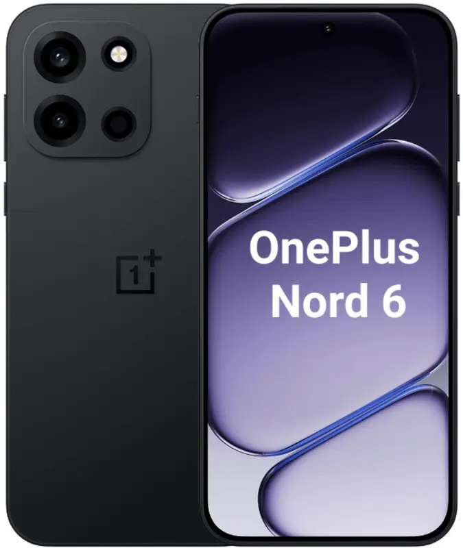 OnePlus Nord 6 - 5G Smartphone - 8GB+256GB - 6.78" 165Hz AMOLED - 7500mAh - IP69K - Obsidian Black (Zwart)