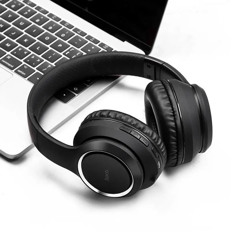 Hoco Draadloze Bluetooth Koptelefoon Over-Ear - Hoofdtelefoon met Microfoon - 10 Uur Batterij - Inklapbaar