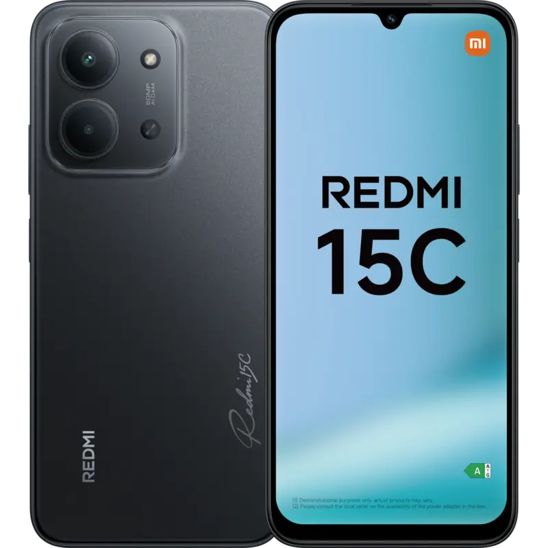 XIAOMI Redmi 15C 128GB - 128 GB Zwart - 128 GB Zwart