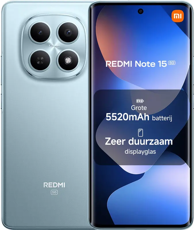 Xiaomi REDMI Note 15 5G - 8 GB RAM - 256 GB - Blauw