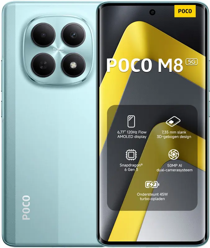 Smartphone-POCO M8 5G-8GB+256GB-Groen