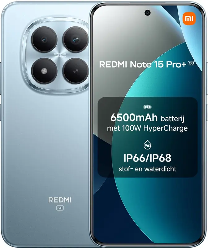 Redmi Note 15 Pro+ - 5G - 12GB/512GB - Blauw