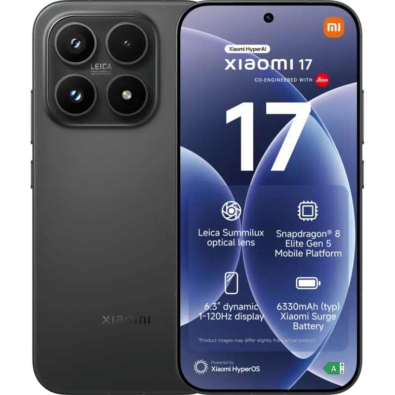 XIAOMI 17 12GB RAM - 512 GB Zwart