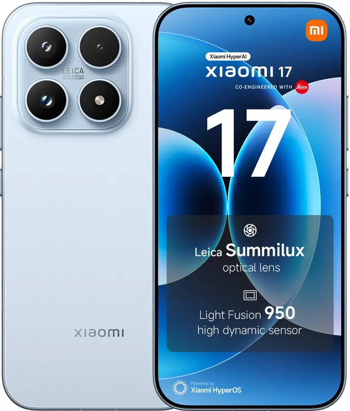 Xiaomi 17 - 12 GB RAM - 256 GB - Blauw