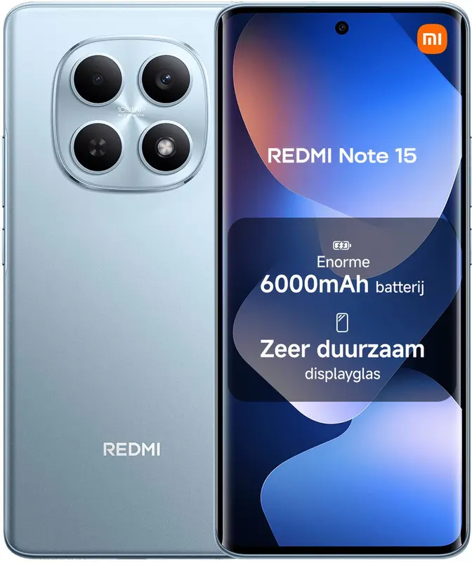 Xiaomi REDMI Note 15 - 8 GB RAM - 256 GB - Blauw
