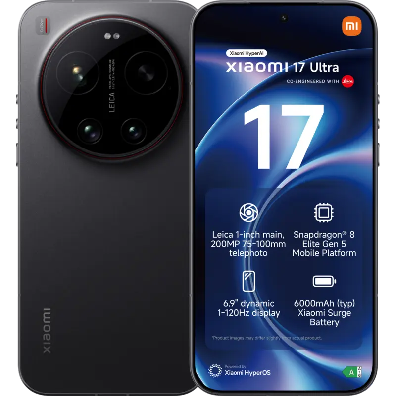 XIAOMI 17 Ultra 16GB RAM - 512 GB Zwart