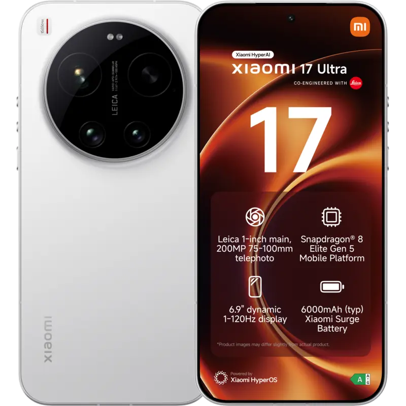 XIAOMI 17 Ultra 16GB RAM 512GB ROM - Wit - 512 GB Wit