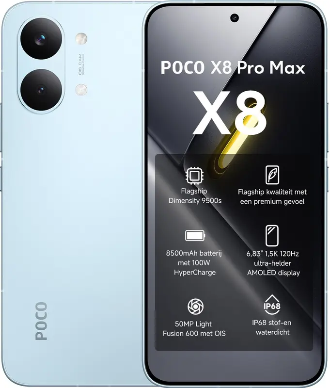 Smartphone-POCO X8 Pro Max-12GB+256GB-Blauw