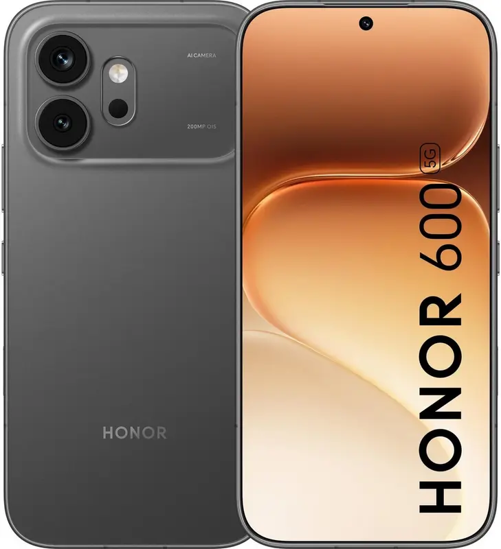 HONOR 600 - Smartphone 5G - 8GB 512GB - Zwart - 6.57 inch AMOLED - 200MP - IP68