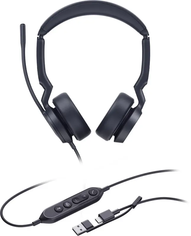 Yealink UH44 Dual Teams USB-C/A - headset 2-mic noise cancelling - 20Hz–20kHz - busylight - Teams-gecertificeerd