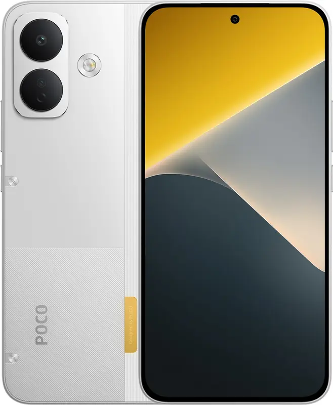 Xiaomi POCO X8 - 8GB RAM - 256GB - White - Enorme 8340mAh batterij met 67W HyperCharge - 6.83" 1,5K ultrahelder AMOLED-display - Gesegmenteerd patroonontwerp met robuuste afwerking