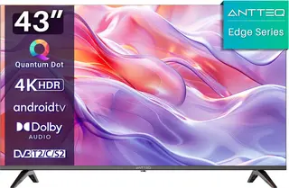 ANTTEQ Q43-AGU1.Q1 – 43 Inch 4K QLED Smart TV - Android TV - Randloos - Triple tuner - Bluetooth - WiFi