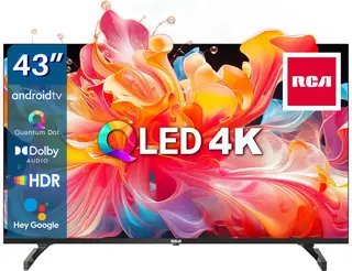 RCA RAQ43UN1 - 43 Inch (109 cm) - 4K UHD Smart TV - Frameless Design - Google Play Store - Spraakbediening - Dual-band WiFi