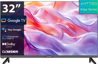 ANTTEQ G32-AH3.Q1L - 32 Inch (80 cm) Smart TV - Google TV - HD Ready - Bluetooth - Chromecast & Google Assistant - Netflix & Disney+ - 2024 Model