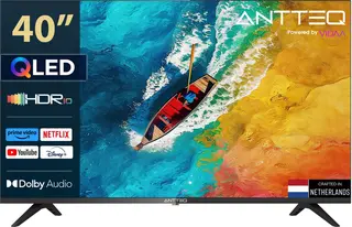 ANTTEQ AV40F5Q-Q1 - Smart TV 40 Inch (101 cm) - QLED 2K Full HD - VIDAA OS - Voice Control - Netflix, YouTube - Triple Tuner - Model 2026