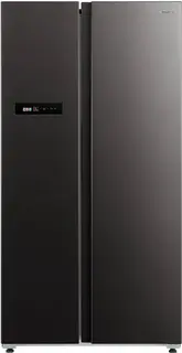 Midea MDRS791MIE28 - Amerikaanse koelkast - Zwart - RVS geborsteld - No Frost - Multi Air Flow - Smart Home - E label - 330 kWh/jaar - 35 dB