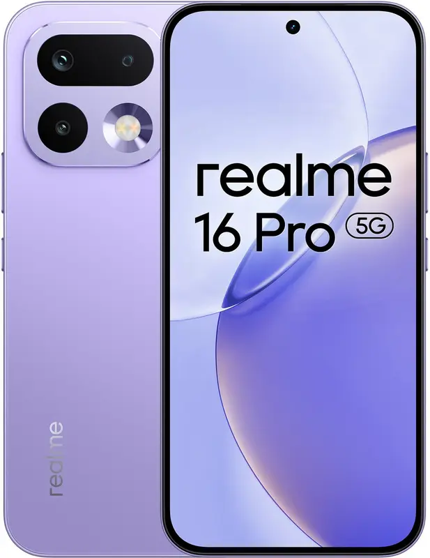 Realme 16 Pro 5G - 8GB/256GB - Paars | 108MP Portrait Camera 6000mAh IP68 120Hz AMOLED