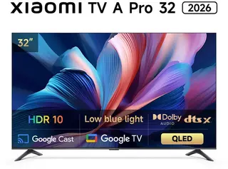 Xiaomi TV A Pro 2026 32 inch (81 cm) - QLED - Smart TV met Google TV - Google Assistant spraakbediening - Dolby Audio & DTS:X - HDMI 2.1 - CI+ slot - Google Cast