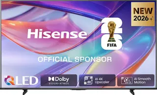 Hisense 50E7S SmartTV - 50 inch - 4K Hi-QLED - 2026 - Hi-QLED Colour - Dolby Vision Atmos - AI 4K Upscaler - AI Smooth Motion - Game Mode Plus - Filmmaker Mode