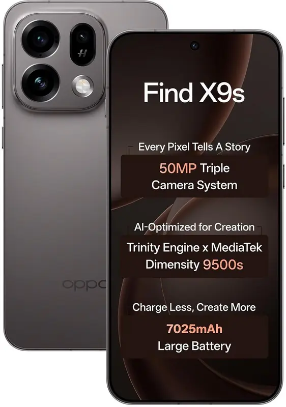 OPPO - Find X9S 5G - 12GB/512GB - Midnight Grey