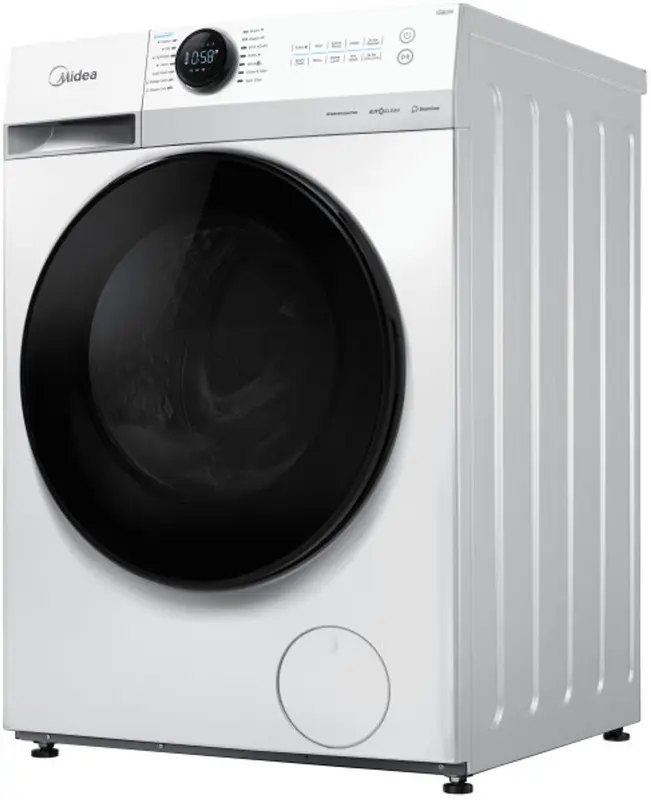 Midea MF200W80WB/W-HR - Wasmachine - Wit - Voorlader - 1400 rpm - 76 dB - 8 kg nominale capaciteit - A label - 48 l Waterverbruik (per cyclus, programma eco 40-60)