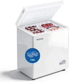 YASHE vrieskist - 150 L - 2 manden - energieklasse E - wit