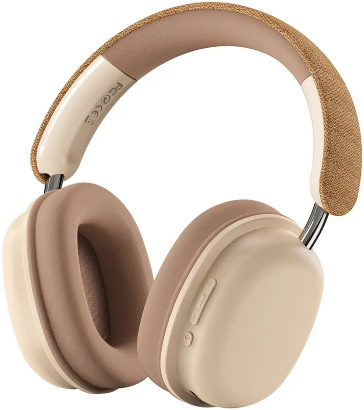 WiWU Elite Draadloze Over Ear Koptelefoon - Bluetooth 5.3 - Deep Bass Met Microfoon - 60 Uur Accuduur - Khaki