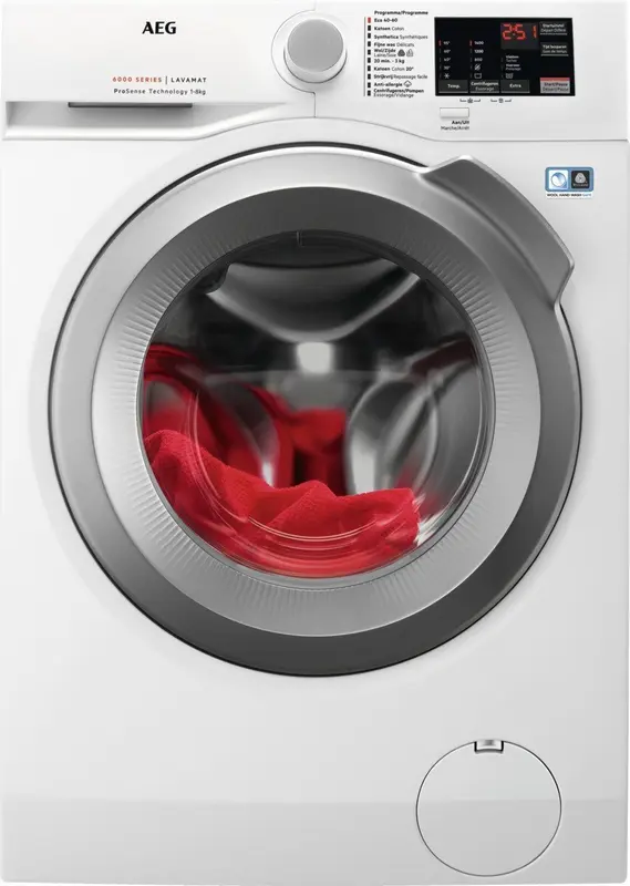 AEG L6FBI86BPS wasmachine Voorbelading 8 kg 1351 RPM Wit
