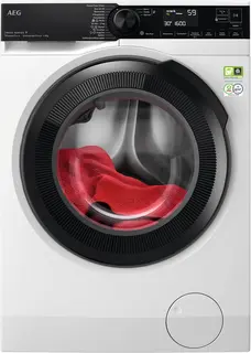AEG Serie 9000 LR9W75490 wasmachine Voorlader 9 kg 1351 RPM Wit