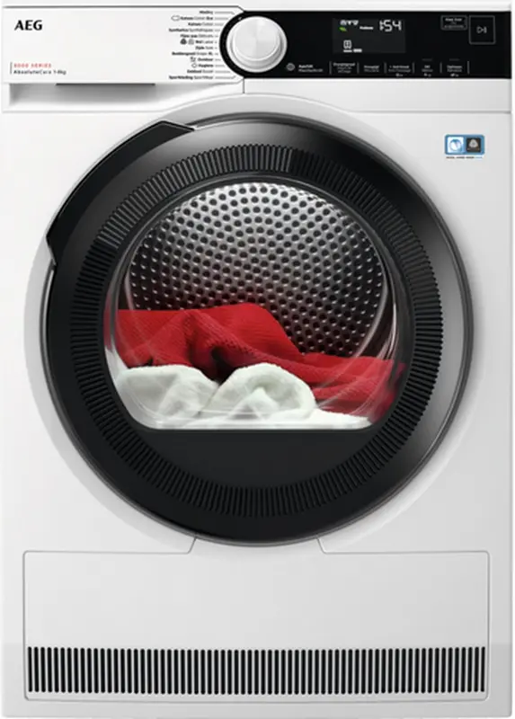 AEG TR88A54B EcoLine 8000 serie AbsoluteCare® - Wasdroger Warmtepompdroger - NL/FR