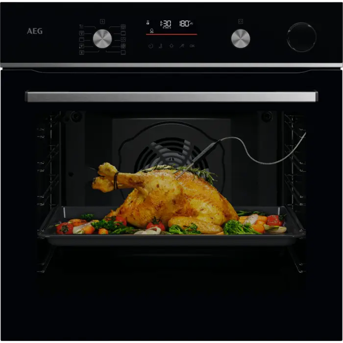 AEG 6000 SenseCook met SteamCrisp - Heteluchtoven met stoomondersteuning OR6AB521SB