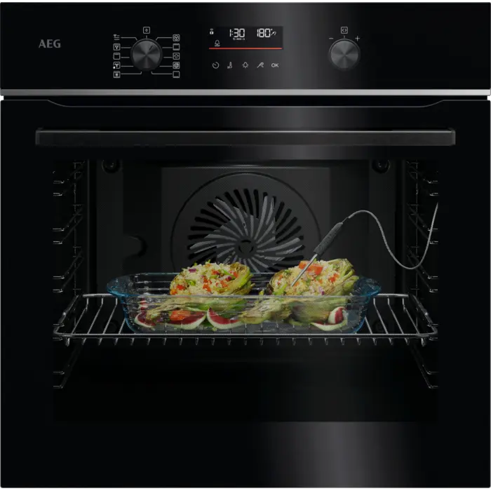 AEG 5000 SurroundCook met SteamBake - Oven met stoomondersteuning met pyrolyse, Zwart TA5PB53FAB