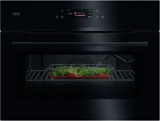 AEG NKK8N621B Compacte Combi Oven met Magnetron 45 cm – TFT Touchscreen – Kerntemperatuursensor – WiFi – Zwart