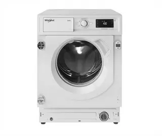 Whirlpool BI WDWG 861485 EU - Was-droogcombinatie - FreshCare - Voorbelading - Ingebouwd - Wit - Links - Wit - Knoppen - Draaiknop