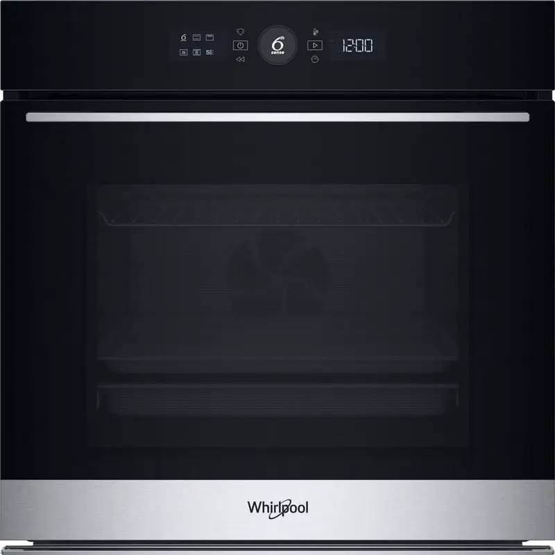 Whirlpool WOI5S8HM1SXA - Inbouwoven - 73 l - Zwart - Roestvrijstaal - Zelfreinigend Hydrolytisch - Grill Stoom koken - Touch