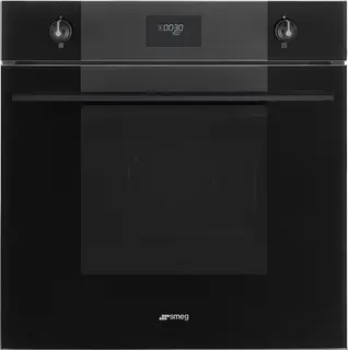 SMEG SF6101TB3 Inbouw Oven - 60 cm - Thermogeventileerd - 70 Liter - Hetelucht - Vapor Clean - Ever Clean Emaille - Snel Voorverwarmen - Energieklasse A+ - Zwart