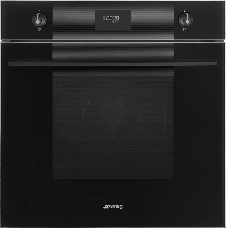 SMEG SF6101TB3 Inbouw Oven - 60 cm - Thermogeventileerd - 70 Liter - Hetelucht - Vapor Clean - Ever Clean Emaille - Snel Voorverwarmen - Energieklasse A+ - Zwart
