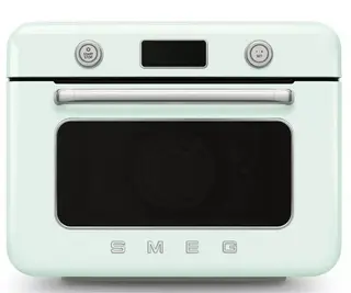 SMEG COF01PGEU Vrijstaande Combi-Stoomoven - Stoomoven & Heteluchtoven - Air Fry - 30L - 10 Functies - 33 Automatische Recepten - Galileo Multicooking Technologie - '50s Style - Watergroen
