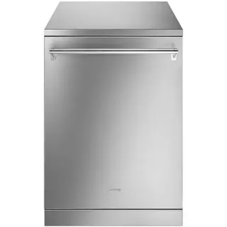 Smeg LVS345BQSTX Vrijstaande vaatwasser Grijs