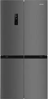 SMEG FQI48KD French Door Koelkast – 488L – No Frost – Inverter Compressor – 4 Deuren – Dark Grey Inox Look